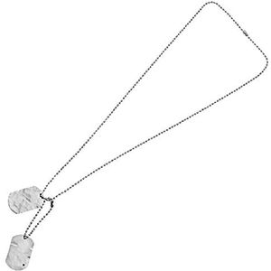 Homemania HOMOT_0909 Halsketting met hanger en hanger, zilver, 66,5 x 1,9 cm