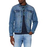 Blend BHBHNARIL Outerwear Overgangsjas voor heren, jeansjack, overgangsjas, Denim Middle Blauw (200291), XL
