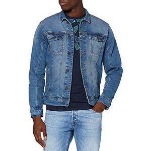 Blend BHBHNARIL Outerwear Overgangsjas voor heren, jeansjack, overgangsjas, Denim Middle Blauw (200291), XL