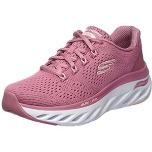 Skechers Dames 149873 Dkrs Trainers, Dark Rose Mesh Roze Trim, 36.5 EU