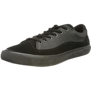 Clarks Aceley Lo Sneakers voor heren, zwart leder, 41 EU