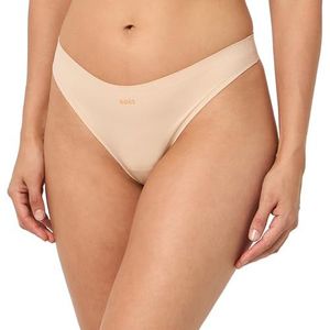 BOSS String Laser Cut String Dames, Licht Beige, 3XL