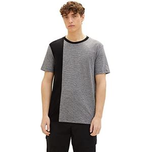 TOM TAILOR Denim Uomini T-shirt 1035610, 29999 - Black, M