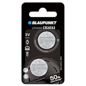 Blaupunkt Lithium Coin CR2032 knoopcel 2 stuks in blisterverpakking