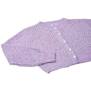 myMo Dames Lazy Chic-gebreide jas met ronde hals Lavendel Maat XS/S, lavendel, XS