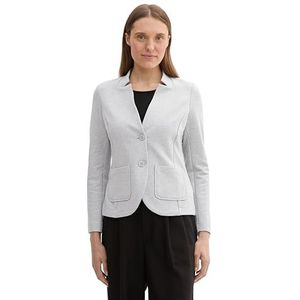 Tom Tailor - Basic - Blazer - New Light Grey Melange - Dames
