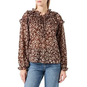 Donkerbruine top dames outlet