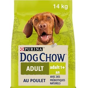 DOG CHOW Volwassen hond droogvoer met kip voor volwassen honden, 14 kg