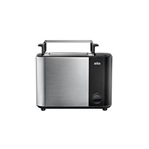 Braun Household HT5015.BK ID Breakfast Collection Broodrooster met 13 toastniveaus, ontdooifunctie, automatische uitschakeling, 1000 W, zwart/roestvrij staal, kunststof