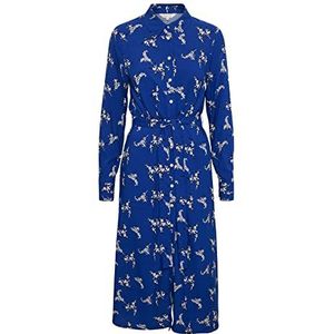 Part Two Silane Casual jurk voor dames, Mazarine Blue Boeket Print, 32
