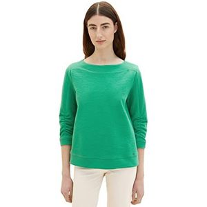 TOM TAILOR Dames Sweatshirt 1035341, 31032 - Vivid Leaf Green, XL