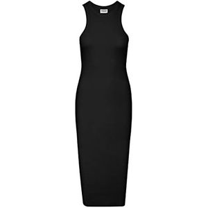 Noisy may Dames Nmmaya S/L halter Neck Maxi Dress Curve Jurk (2-pack), zwart, 46 NL