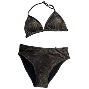 Haute pression Tweedelig badpak voor meisjes, Zwart, 14-16 Jaren