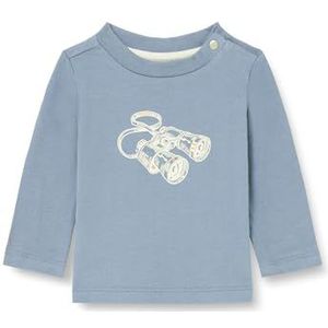 Noppies Biscoe T-shirt met lange mouwen voor jongens, Blue Mirage - N184, 74 cm