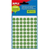 APLI 2055 - Gele etiketten voor mini-zakjes Ø 13,0 mm 5 vellen
