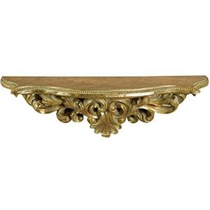 Biscottini - Barokke Plank - Goud - 44 x 14 x 13 cm - Shabby Chic Wandplanken