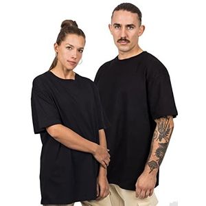 Blackskies Oversized Basic Short Sleeve T-shirt | Streetwear Luxe Lange Mouw Thee Honkbalpetten Heren Dames Longshirt Essentiële stijl - Zwart - Groot