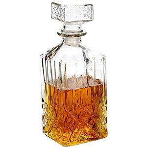 Klassieke glazen karaf ca. 900 ml voor Whiskey Cognac Brandy Likeur