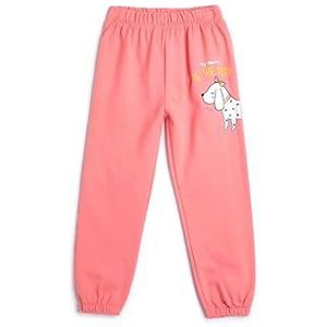 Koton Babygirls Hond Bedrukt Jogger Elastische Taille Geborsteld Binnenkant Sweatpants, roze (274), 9-12 Monate