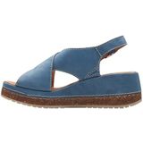 Clarks Dames Kassanda Step Sandaal, blauw Nubuck, 6.5 UK, Blauw Nubuck, 40 EU