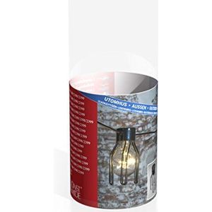 Konstsmide 2368-700 afdekking voor LED biertuinlichtketting (2378) / voor buiten/VDE getest / 5-delige set/zwart