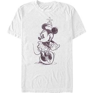 Disney Classics Mickey Classic - Sketchy Minnie Unisex Crew neck T-Shirt White M