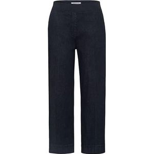 Raphaela by Brax Dames Pam Culotte lichte denim jeans, donkerblauw, 42K, Donkerblauw