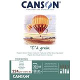 Canson 400060620 C a grain tekenpapier, A5, natuurlijk wit