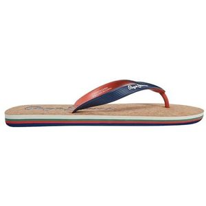 Pepe Jeans Heren Hawi Sun Flip-Flop, Blauw (Navy), 8 UK, Blauw marine, 42 EU