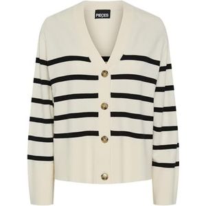Pcsia Ls Cardigan Noos Bc, wit, L