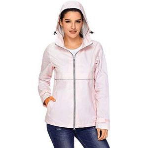 Pettneeds-CLOTH Dames Parka-jas Herfst en Winter XL Vrouwen met Capuchon Ritssluiting Lange Mouwen Vrouwen Bergbeklimmen Jas (Kleur: Roze, Maat: XL)