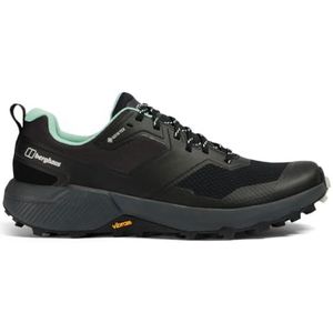 Berghaus Trailway Active wandelschoenen voor dames | comfortabel | duurzaam | Gore Tex | Vibram laars, Zwart Groen, 39.5 EU