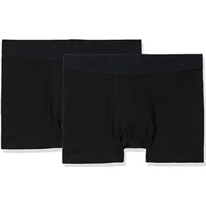 4F Boxershorts M022 (set van 2), donkerzwart, maat XL voor heren, Diepzwart, XL