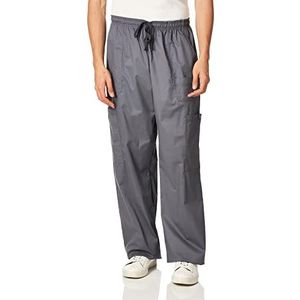 Dickies GenFlex Contrast Drawstring Cargo Scrub Pant Medische instapbroek voor heren, Light Pewter, M/Lang