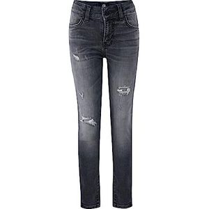 LTB Jeans Meisjesjeans Lonia G gemiddelde taille, skinny jeans katoenmix met ritssluiting, maat 4 jaar/104 in medium grijs, Grey Fall Wash 54571, 104 cm