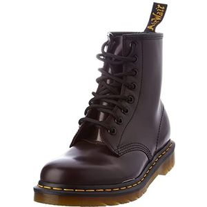 DR MARTENS 8 Eye Boot, uniseks, volwassenen, Burgundy Smooth, 39 EU, Burgundy Smooth, 39 EU