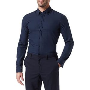 Seidensticker Heren 456272 Hemd, donkerblauw, 38