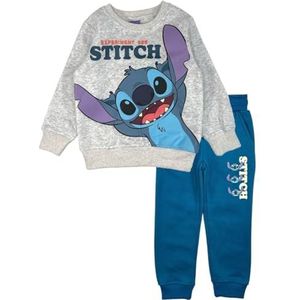 Lilo & Stitch joggingpak, comfortabele en stijlvolle sportkleding, leuk design voor kinderen, Grijs, Eén maat