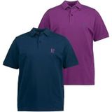 JP 1880 Poloshirt Piquee - Donker Taupe - Voordeelverpakking - 2 Shirts