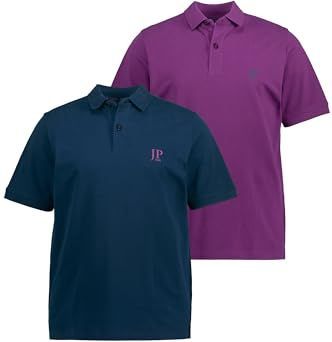 JP 1880 Poloshirt Piquee - Donker Taupe - Voordeelverpakking - 2 Shirts