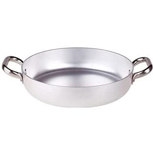 Agnelli aluminium pan met roestvrijstalen handgrepen 60 cm