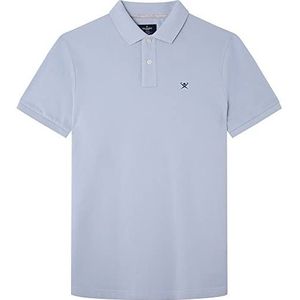Hackett London Heren Slim Fit Logo Polo Shirt, blauw (Oxford blue), XXL