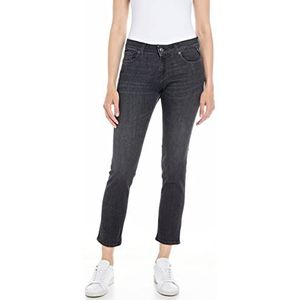 Replay Faaby Powerstretch denim jeans voor dames, 098 Black, 23W x 32L