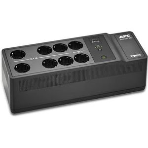 APC - Back-UPS 500VA - UPS - Zwart - 8 Stopcontacten, 6 met Batterijback-up