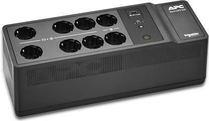 APC - Back-UPS 500VA - UPS - Zwart - 8 Stopcontacten, 6 met Batterijback-up