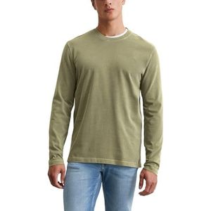 Marc O'Polo - Shirt - Kaki - Lange Mouw - Effen