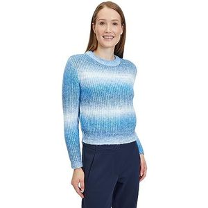 Betty & Co Gebreide damestrui met ronde hals, blauw, 36