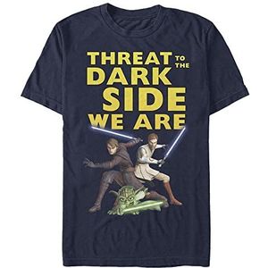 Star Wars: Clone Wars - Threat We Are Unisex Crew neck T-Shirt Navy blue XL