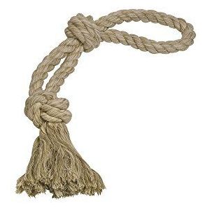 Nobby Rope Toy Speeltouw dubbel Sisal-Katoenmix natuur 55 cm; 350 g; 2 knopen