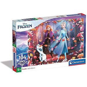 Clementoni-Clementoni-20161-Brilliant Disney Frozen 2-104 delen puzzel Bambini, meerkleurig, 20161